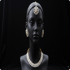 Premium White Kundan Necklace with Earrings & Tikka | Elegant Bridal Jewellery Set by Ashthi Jewels