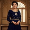 💙 Royal Blue Stone Kundan Necklace Set with Matching Earrings – Traditional Indian Jewelry