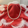 Classic White Pearl Mala – Single Strand Elegant Necklace for Women