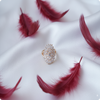 Combo of 2 | Elegant Designer Ring for Women | Red & White Gold Rings Set