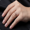 Combo of 2 | Elegant Designer Ring for Women | Rose Gold & Cocktail