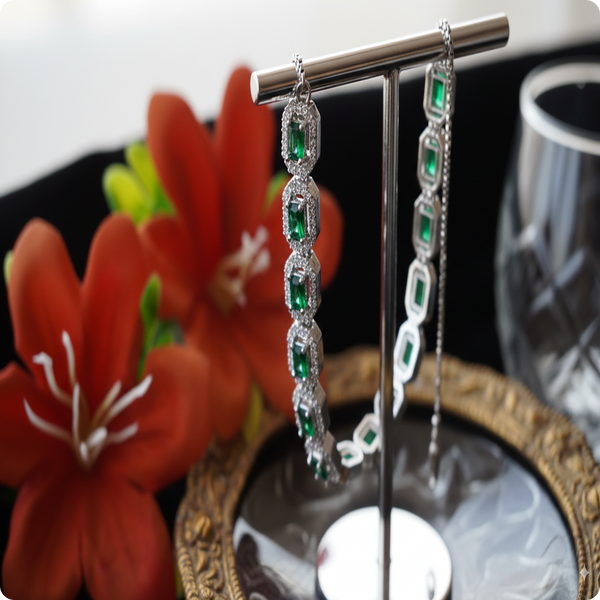 Combo | Pink and Green Chain Style Bracelet | Trendy Minimalist Jewelry