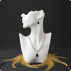White & Black AD Stone Jewelry Set | Elegant Casual Wear