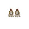 Gold Plated Earrings with Mother-of-Pearl & Pearl Drops