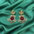 🌈 Multi-Color Kundan Statement Earrings with Red Center Stone – Festive Ethnic Jewelry