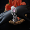 Silver-Plated White ad Pink Stone Bracelet | Elegant Party Wear Jewellery for Women