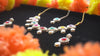 Multicolor Oval Stone Necklace Set – Kundan Style with Drop Beads