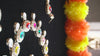 Multicolor Oval Stone Necklace Set – Kundan Style with Drop Beads