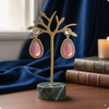 🌸 Pink Moissanite Drop Earrings – Luxury Party & Wedding Jewelry